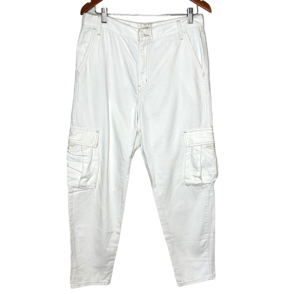 LEVI'S Loose Cargo Cool Ecru Pants - Picture 5 of 15